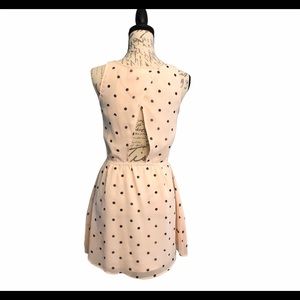 O’Neill Open Back Sundress w Black Polka Dots